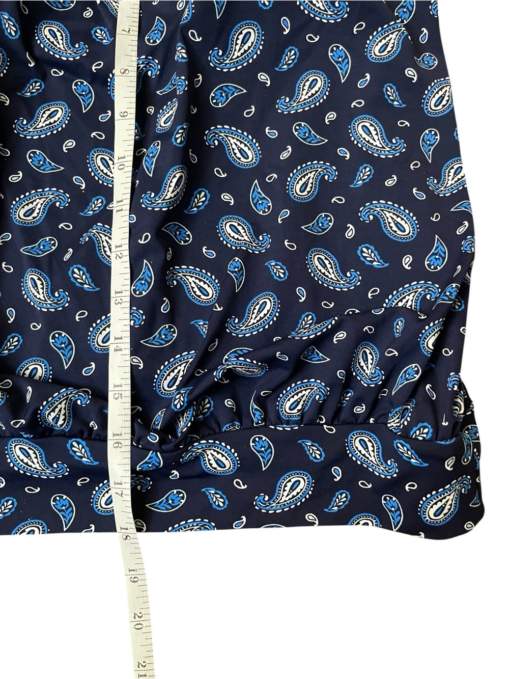 Land’s End Paisley Tankini Sz. 10 Mastectomy Adjustable Straps Shelf Bra Swim - Picture 4 of 7